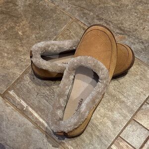 Columbia Women's Brown Fleece-Lined Slippers